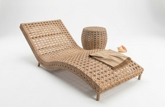 Wicker Beach Chair and Side Table Set | Bespoke Outdoor Lounger Furniture photo 2