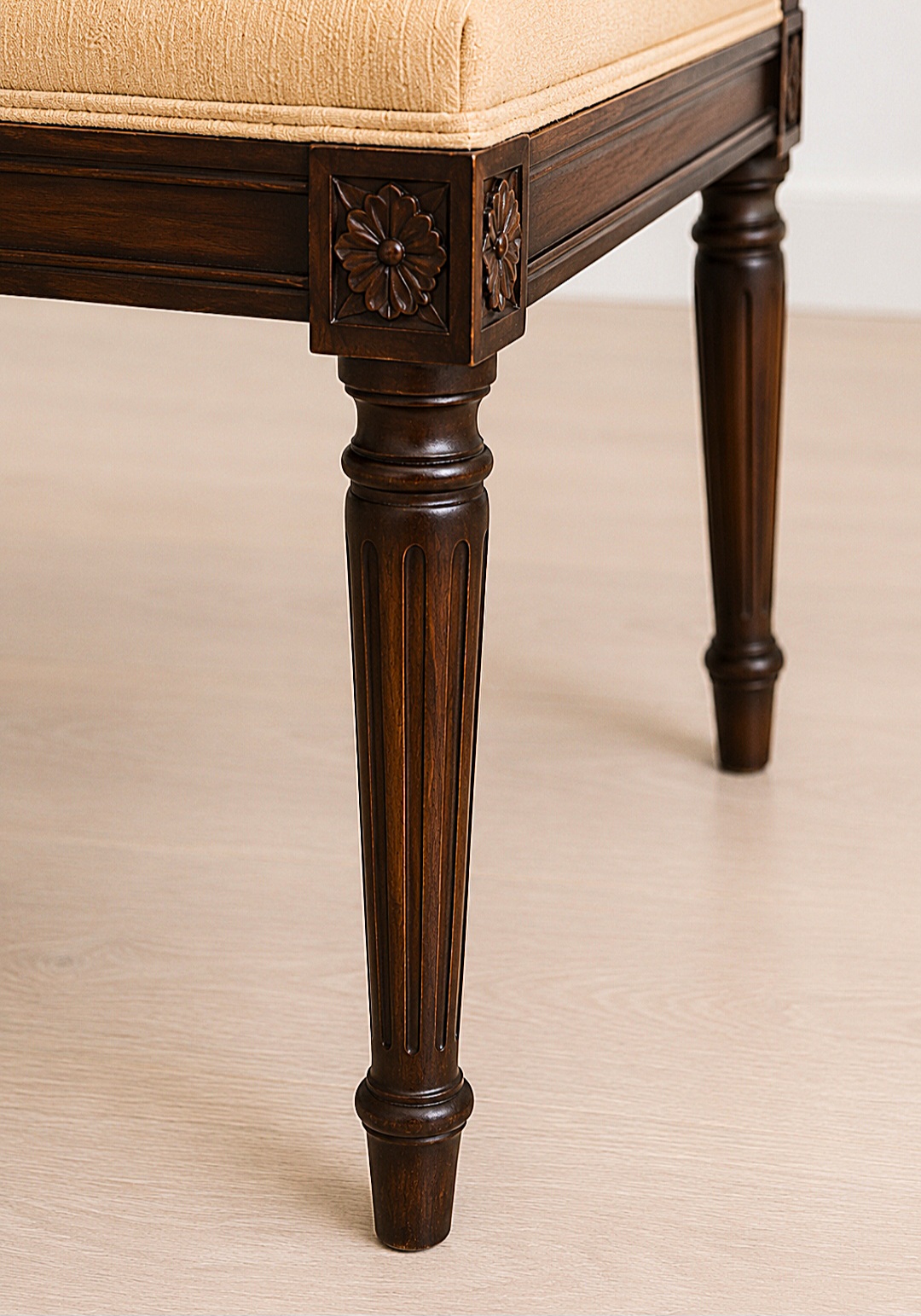 Hand-Carved Teak Wood Dining Table Set, Luxury Solid Wood Furniture, Custom Seating Options photo 7