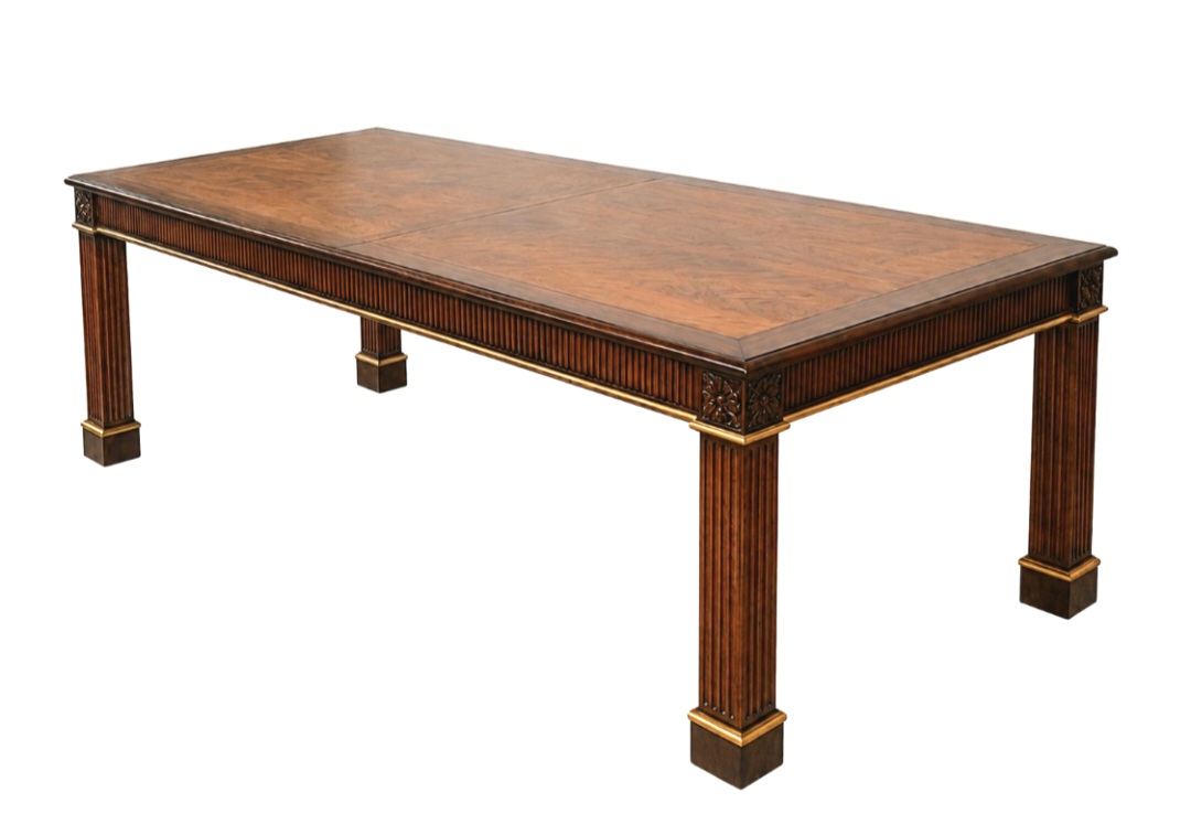 Hand-Carved Teak Wood Dining Table Set, Luxury Solid Wood Furniture, Custom Seating Options handmade in Handcrafted